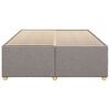 vidaXL Cama sin colch&oacute;n tela gris taupe 140x200 cm
