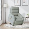vidaXL Sill&oacute;n reclinable de masaje elevable terciopelo gris claro