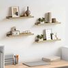 vidaXL Estantes de pared 4 unidades roble Sonoma 40x9x3 cm