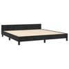 vidaXL Estructura de cama sin colch&oacute;n terciopelo negro 160x200 cm