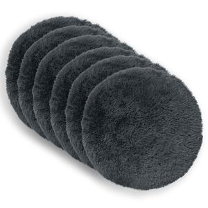 vidaXL Coj&iacute;n con almohada HEERLEN 2 uds. Gris antracita Fleece PV