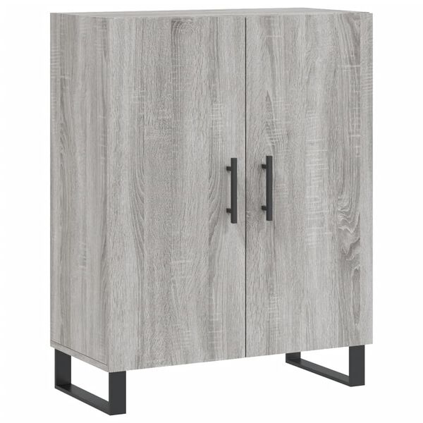 vidaXL Aparador de madera de ingenier&iacute;a gris Sonoma 69,5x34x90 cm