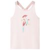 Camiseta de tirantes infantil rosa suave 104