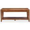 vidaXL Mesa de centro de madera maciza 88x50x38 cm