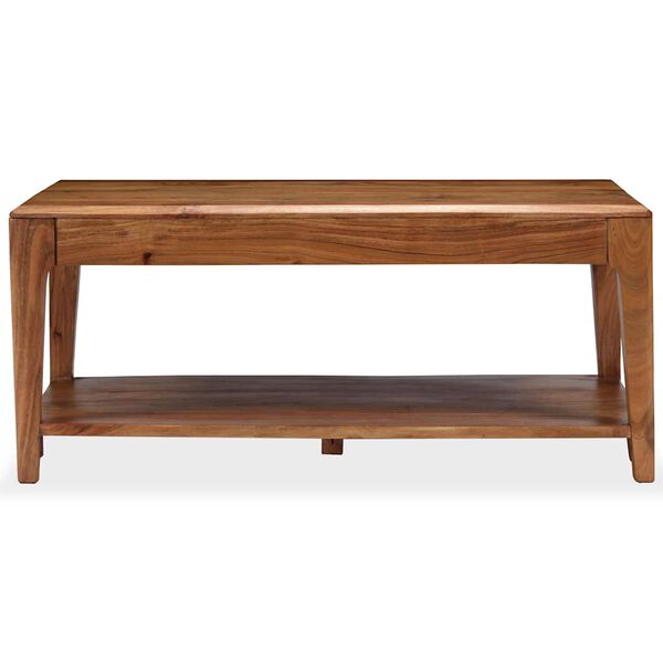 vidaXL Mesa de centro de madera maciza 88x50x38 cm