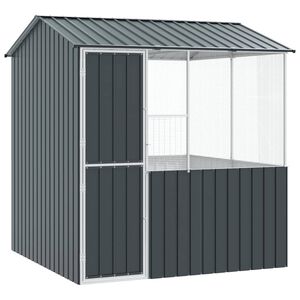 vidaXL Jaula para Aves Antracita 215 x 209 x 230 cm Acero Galvanizado