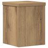 vidaXL Soportes de plantas 2 uds madera roble artisian 15x15x20 cm