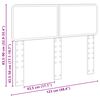 vidaXL Cabecero Roble Marr&oacute;n 120 cm Madera contrachapada