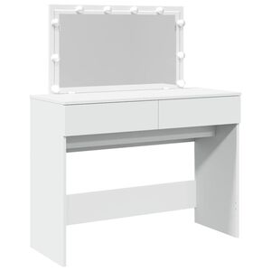 vidaXL Tocador con luces LED blanco 100x40x120 cm