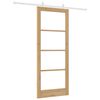 vidaXL Puerta Corredera Natural 86 x 211 cm