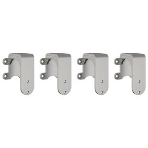 vidaXL Soportes derivaci&oacute;n puerta granero 4 unidades
