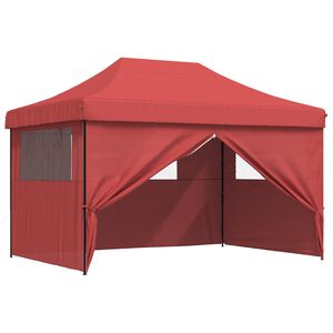 vidaXL Carpa de Fiesta 279 x 410 x 315 cm Burdeos Tela Oxford