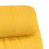 vidaXL Sill&oacute;n de relax de tela amarillo mostaza