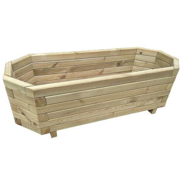 vidaXL Arriate de madera de pino impregnada 100x40x31 cm