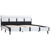 vidaXL Estructura de cama con LED sin colchón blanco 120x200 cm