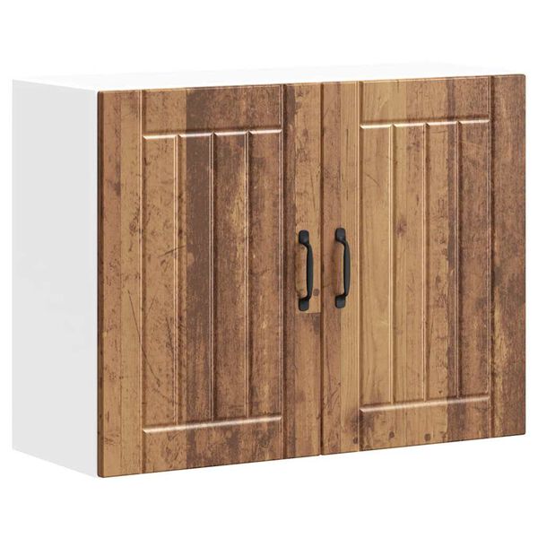 vidaXL Armario de pared de cocina Lucca madera vieja