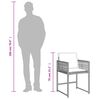 vidaXL Set comedor jard&iacute;n y cojines 15 pzas rat&aacute;n sint&eacute;tico gris claro