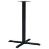 vidaXL Pata de mesa de bistr&oacute; hierro fundido negro 76x76x107 cm