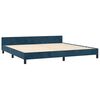 vidaXL Estructura cama sin colch&oacute;n terciopelo azul oscuro 200x200 cm