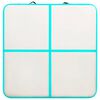 vidaXL Esterilla inflable de gimnasia y bomba PVC verde 200x200x20 cm