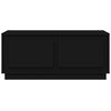 vidaXL Mesa de centro madera contrachapada negro 102x50x44 cm