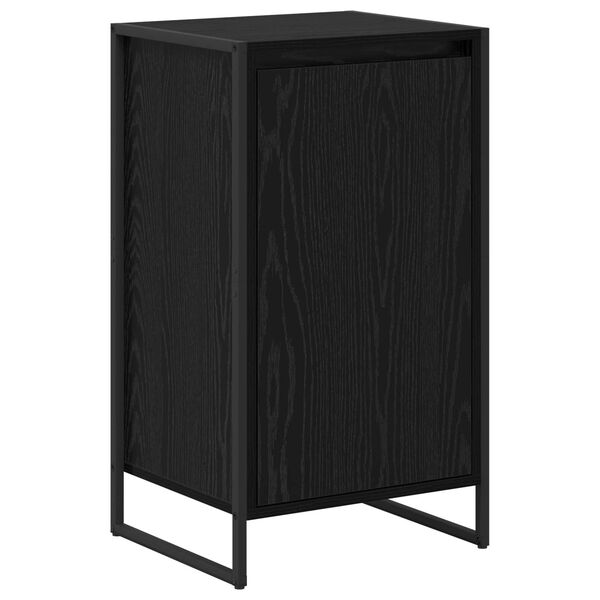 vidaXL Vitrina Roble Negro 43 x 36 x 75,5 cm Madera contrachapada