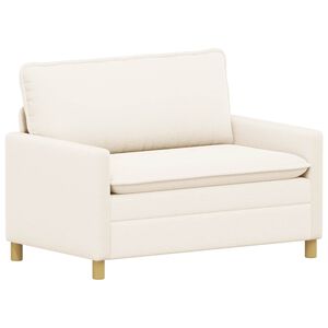 vidaXL Sof&aacute; Crema 126 x 81 x 87,5 cm Tela