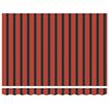 vidaXL Toldo retr&aacute;ctil aluminio y tela naranja y marr&oacute;n 3x2,5 m