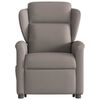 vidaXL Sill&oacute;n reclinable elevable tela gris taupe