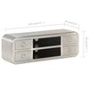 vidaXL Mueble para la TV vintage estilo aviador 120x30x40 cm