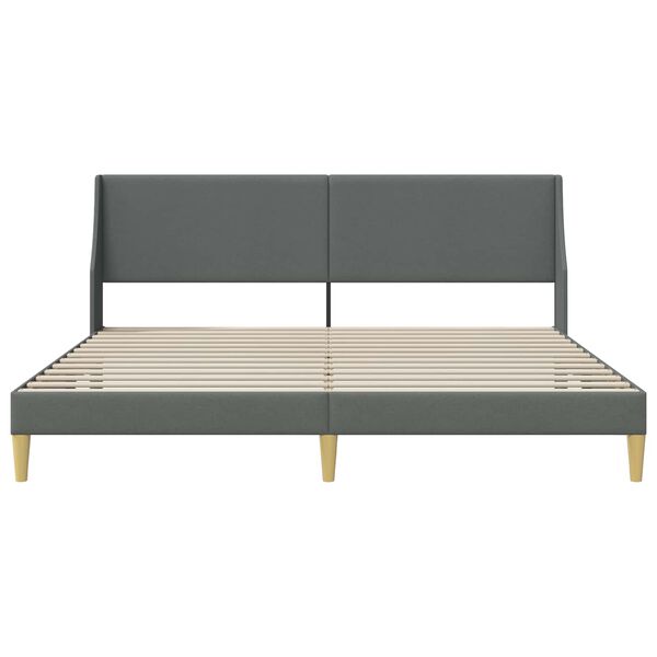 vidaXL Estructura de cama Gris oscuro 180 x 200 cm Terciopelo