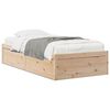 vidaXL Estructura de cama sin colch&oacute;n madera maciza pino 75x190 cm