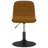 vidaXL Sillas de comedor giratorias 2 uds terciopelo marr&oacute;n
