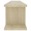 vidaXL Estantes de pared 2 uds contrachapado roble Sonoma 105x18x20 cm