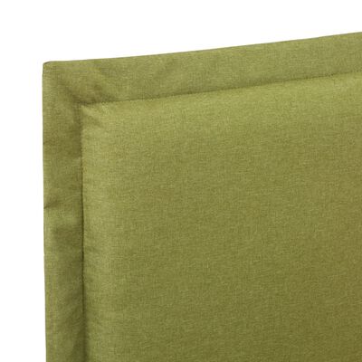 vidaXL Estructura de cama de tela verde 140x200 cm