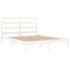 vidaXL Estructura de cama sin colchón madera de pino blanca 120x200 cm
