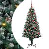vidaXL &Aacute;rbol de Navidad artificial Verde 150 cm PVC y Acero y Pl&aacute;stico