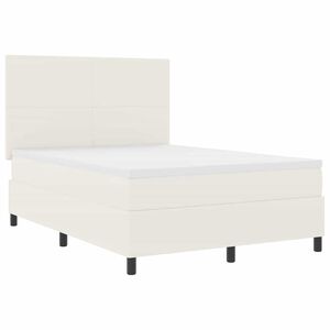 vidaXL Cama tipo Box Spring Crema y 160 x 200 cm Tela de Pana