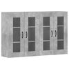 vidaXL Armarios de pared 2 uds madera de ingenier&iacute;a gris hormig&oacute;n