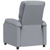vidaXL Sillón reclinable de tela gris claro