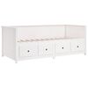 vidaXL Sofá cama sin colchón madera maciza de pino blanco 90x200 cm