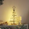 vidaXL &Aacute;rbol Cono de Navidad con soporte Negro 60 cm Acero