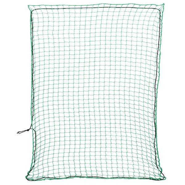 vidaXL Red de remolque con cuerda el&aacute;stica PP verde 3,5x3 m