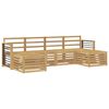 vidaXL Juegos de sof&aacute;s 6 pcs Blanco Madera de Acacia S&oacute;lida