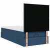 vidaXL Cama otomana con colch&oacute;n y luces LED azul 100x200 cm Tela