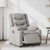 vidaXL Sill&oacute;n reclinable el&eacute;ctrico de tela gris nube