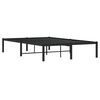 vidaXL Estructura de cama sin colch&oacute;n metal negro 120x200 cm