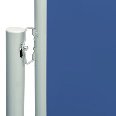 vidaXL Toldo lateral retráctil de jardín azul 180x600 cm