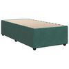 vidaXL Estructura de cama sin colch&oacute;n terciopelo verde oscuro 90x200cm