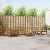vidaXL Conjunto de sof&aacute;s de exterior 8 pcs Natural